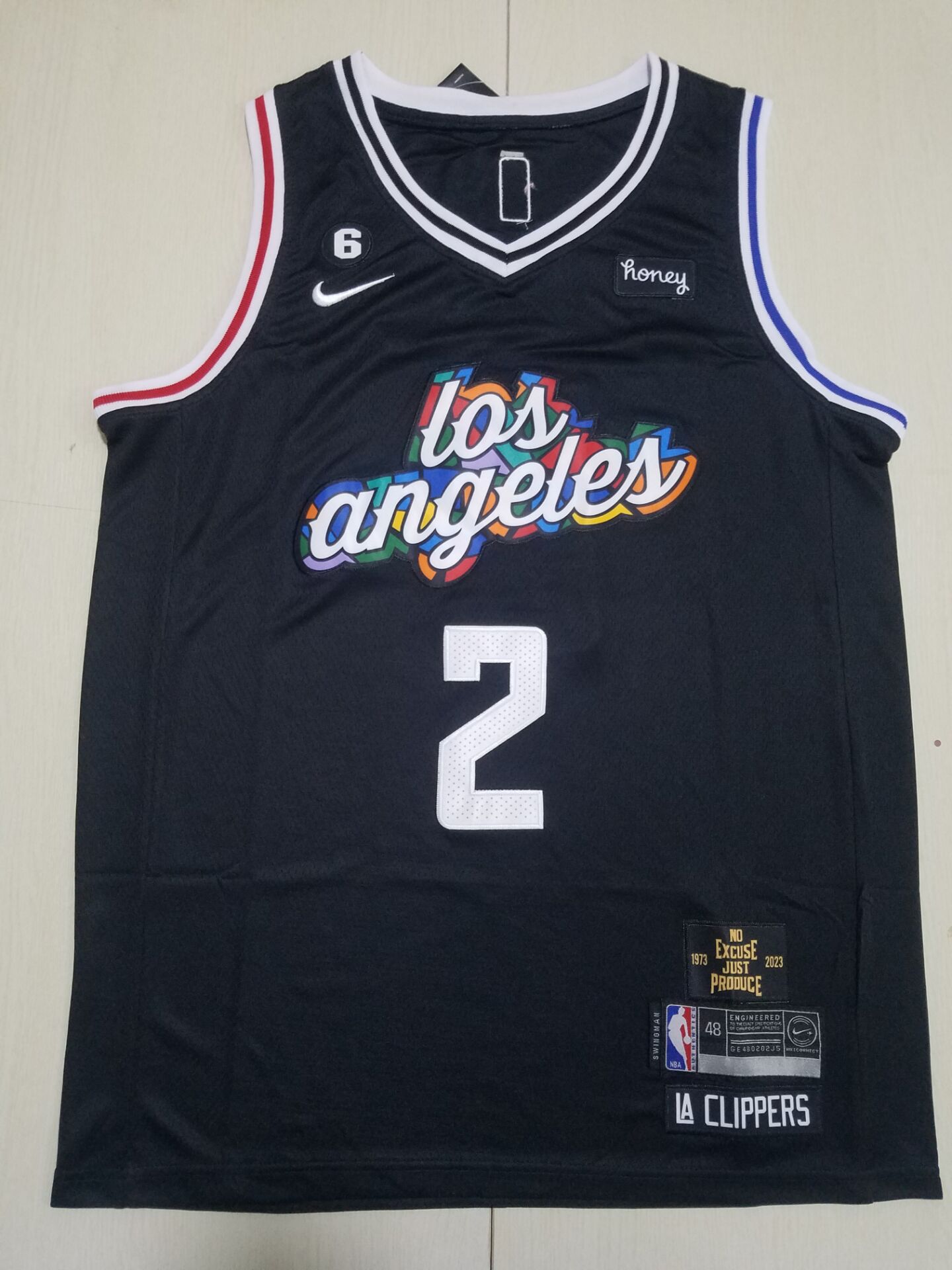 Men Los Angeles Clippers #2 Kawhi Leonard Black City Edition 2022 Nike NBA Jersey